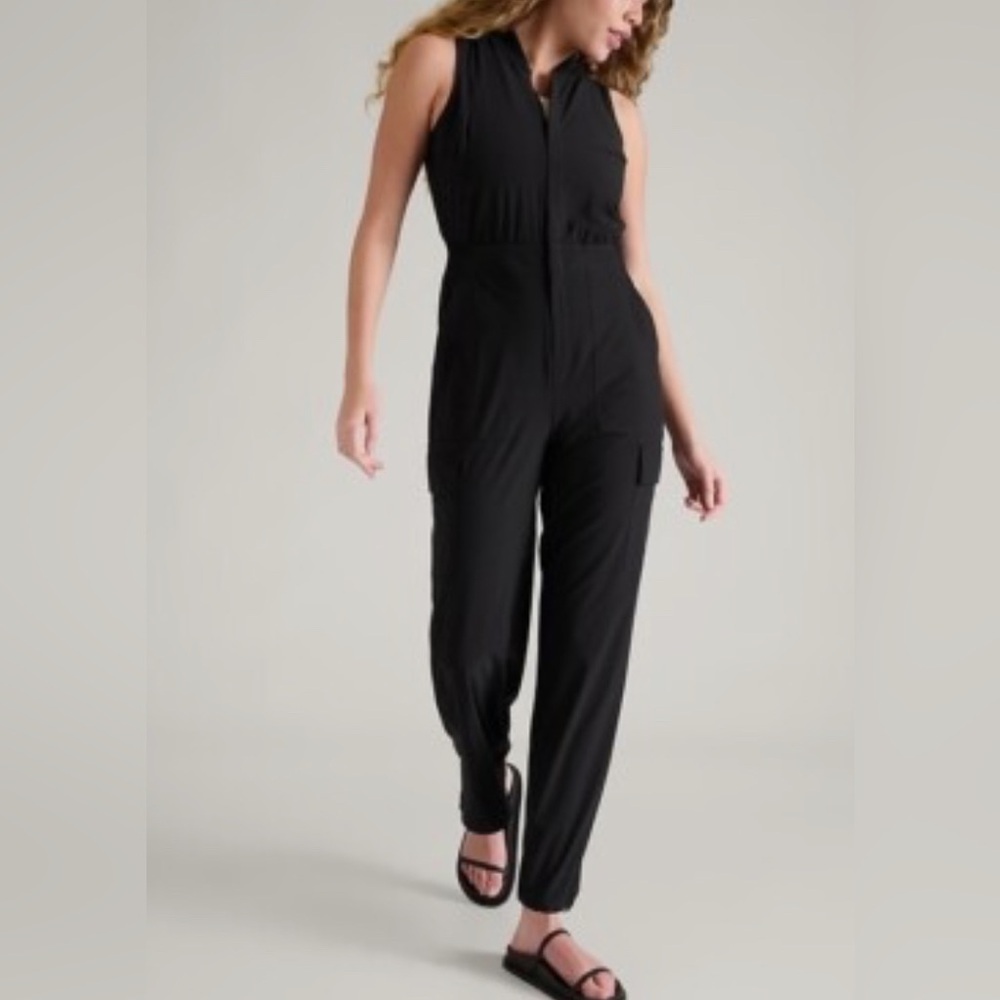 NWOT ATHLETA Brooklyn Utility Jumpsuit -Size 6